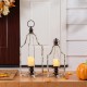 Glitzhome Set Of 2 Farmhouse Rustic Metal Lantern (Large and Small)