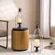 Glitzhome Set Of 2 Farmhouse Rustic Metal Lantern (Large and Small)