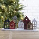 Glitzhome 20"L Metal & Wooden Christmas House Table Décor