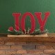 Glitzhome 18"L Wooden Christmas JOY Table Decor