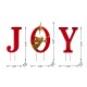 Glitzhome Metal "JOY" Angel Yard Stake or Wall Décor or Standing Decor, Set of 3