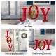 Glitzhome Metal "JOY" Angel Yard Stake or Wall Décor or Standing Decor, Set of 3