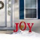 Glitzhome Metal "JOY" Angel Yard Stake or Wall Décor or Standing Decor, Set of 3