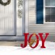 Glitzhome Metal "JOY" Angel Yard Stake or Wall Décor or Standing Decor, Set of 3