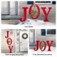 Glitzhome 36"H Metal "JOY" Angel Yard Stake or Standing Decor or Wall Décor with LED Lights (Three Functions)