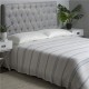 Glitzhome 90"L X 90"W Full Queen Cotton Stripe Quilt