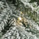 Glitzhome 9ft Pre-Lit Flocked Pencil Spruce Artificial Christmas Tree with 470 Warm White Lights 