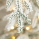 Glitzhome 9ft Deluxe Pre-Lit Flocked Pine Artificial Christmas Tree with 650 Warm White Lights