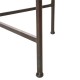 Glitzhome Farmhouse Galvanized Metal Serving Tray Table