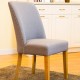 Glitzhome Fabric Dining Chairs Blue Gray, Set Of Two