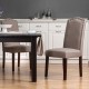 Glitzhome Tan Upholstered Dining Chairs With Studded Decoration, Set Of 2