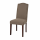Glitzhome Tan Upholstered Dining Chairs With Studded Decoration, Set Of 2
