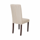 Glitzhome Cream White Upholstered Fabric Dining Chairs With Tufted Back, Set Of 2