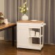 Glitzhome Kitchen Cart with Drawer Door Rubber Wooden Kitchen Island Storage Table