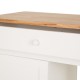 Glitzhome Kitchen Cart with Drawer Door Rubber Wooden Kitchen Island Storage Table