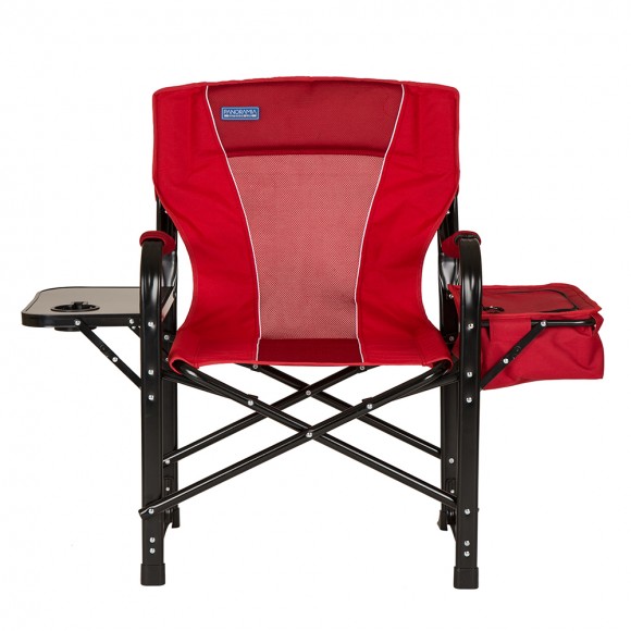 panoramia foldable metal director chair with deluxe armrest and