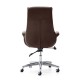 Glitzhome High-Back Adjustable Bonded Leather Executive Swivel Office Chair, Coffee