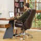 Glitzhome High-Back Adjustable Bonded Leather Executive Swivel Office Chair, Coffee