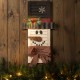 Glitzhome Handcrafted Wooden Snowman Shutter Christmas Decor