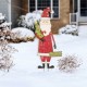 Glitzhome 36.02"H Metal Santa Yard Stake or Standing Décor or Wall Décor (Three Function)