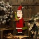 Glitzhome 36.02"H Metal Santa Yard Stake or Standing Décor or Wall Décor (Three Function)