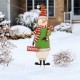 Glitzhome 36.02"H Metal Snowman Yard Stake or Standing Decor or Wall Décor (Three Functions)