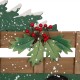 Glitzhome 24.02"H Metal/Wooden Christmas Truck Yard Stack or Wall Décor (Two Function)