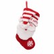 Glitzhome 20" Handmade Hooked 3D Santa Christmas Stocking Ho Ho