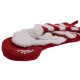 Glitzhome 20" Handmade Hooked 3D Santa Christmas Stocking Ho Ho