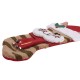 Glitzhome 22" Handmade Hooked 3D Cat Christmas Stocking