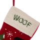 Glitzhome 19" Handmade Hooked Dog Christmas Stocking