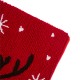 Glitzhome 19 Inch Handmade Hooked Reindeer Christmas Stocking