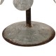 Glitzhome Iron Galvanized Christmas Tree Table Decor, 14.5"H