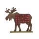 Glitzhome Handcrafted Wooden Christmas Countdown Calendar With Drawer (Reindeer)