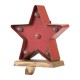 Glitzhome 7.48" Marquee LED Lighted Star Christmas Stocking Holder Battery Operated
