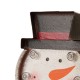 Glitzhome 7.48" Marquee LED Lighted Snowman Head Christmas Stocking Holder Battery Operated