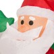 Glitzhome NorthLight 4 ft. Inflatable Santa Sleigh & Reindeer Lighted Christmas Yard Art Decor
