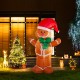 Glitzhome 7.87ft Christmas Lighted Gingerbread Man Inflatable Decor