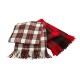 Glitzhome 100% Acrylic Dress Stewart Tartan Plaid Throw Blanket with Fringe, 50'' x 60''