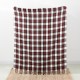 Glitzhome 100% Acrylic Dress Stewart Tartan Plaid Throw Blanket with Fringe, 50'' x 60''