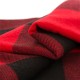 Glitzhome Plaid Check Tassel Throw Blanket, 50" x 60", Red