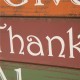 Glitzhome Handcrafted Wooden "Give Thanks" Block Set