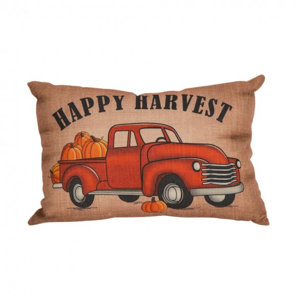 Glitzhome Decorative Pillow Happy Harvest Truck Pillow