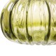 Glitzhome 5.91"D Hand Blown Green Crackle Glass Pumpkin Decor