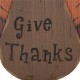 Glitzhome Handcrafted Wooden "Give Thanks" Turkey Wall Hanging Decor