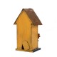 Glitzhome 10.24"H Wooden Distressed Flower Garden Birdhouse