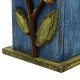 Glitzhome 9.84"H Distressed Leaves Wooden Garden Birdhouse