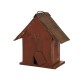 Glitzhome 8.66 Inch Height Distressed Heart Wooden Garden Birdhouse