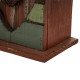 Glitzhome 8.66 Inch Height Distressed Heart Wooden Garden Birdhouse