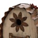 Glitzhome 7.09"L Distressed Wooden Flower Garden Birdhouse